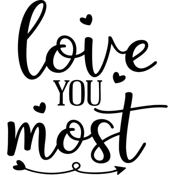 Couple Designs, Editable Black & White Vector Color, Love You Most Statement Arrow, Mens Design, Digital Printing, Sublimation Printing, Shirt Print, Mug Print, Keychain Print, Polo Shirt Print, Jacket Print, Customizable, Personalize Gift - CC9 - A Thumbnail