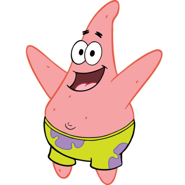 Couple Designs, Cliparts,  Yellow Green, Violet, Pink, Black and White, PNG Design, Patrick The Starfish, Patrick Celebrating, Mens Design, Digital Printing, Sublimation Printing, Spot Print, Shirt Print, Mug Print, Keychain Print. Poloshirt Print, Jacket Thumbnail