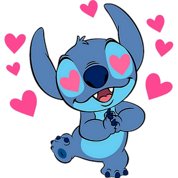 Couple Designs, Clipart, Sky Blue, Blue and Pink, PNG Design, Inlove Stitch, Stitch with a Heart, Mens Design, Digital Printing, Sublimation Printing, Spot Print, Shirt Print, Mug Print, Keychain Print, Poloshirt Print, Jacket Print, Personalize Gift - CC Thumbnail