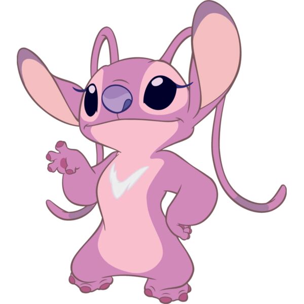 Couple Designs, Cliparts,  Pink, Pitch, Violet, White and Black, PNG Design, Cute Angel Waving, Girl Stitch, Lady Stitch, Ladies Designs, Digital Printing, Sublimation Printing, Spot Print, Shirt Print, Mug Print, Keychain Print. Poloshirt Print, Jacket P Thumbnail