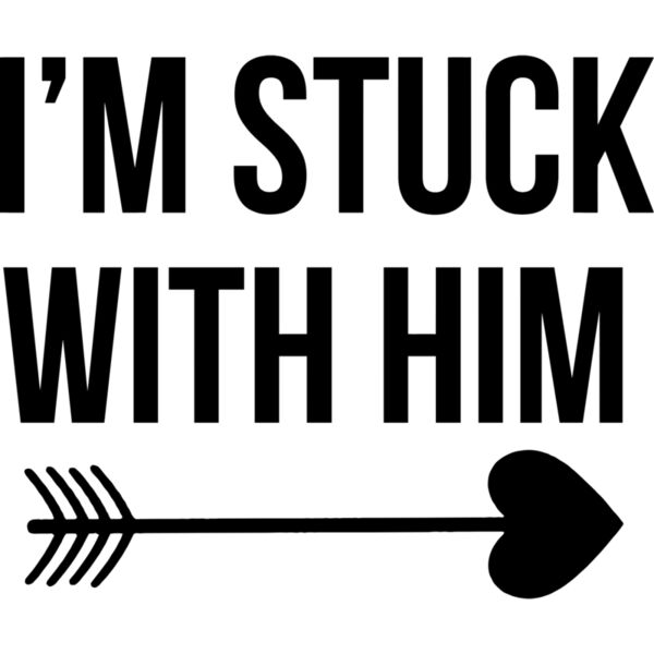 Couple Designs, Templates, Changeable Color, Black Design, I'm Stuck With Him, Heart Arrow, Mens Design, Digital Print, Sublimation Printing, Digital Printing, Spot Print, Shirt Print, Keychain Print, Poloshirt Print, Jacket Print, Customizable, Personali Thumbnail