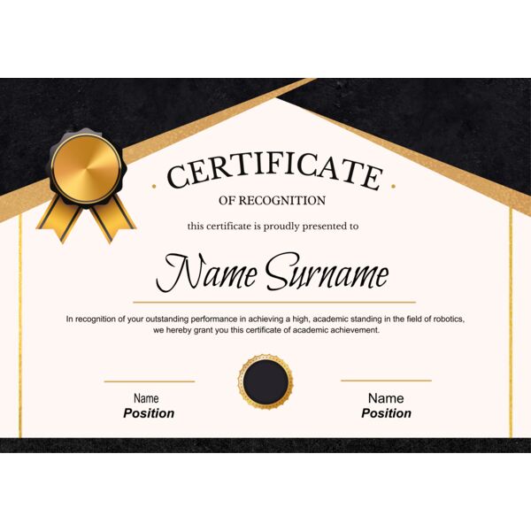 Ivory Modern Completion Certificate Thumbnail