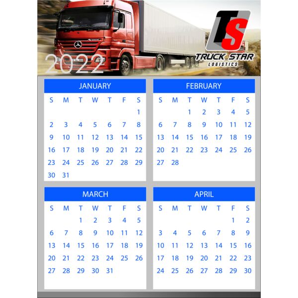 Portrait Calendar - Changeable Photo Set 1 Thumbnail