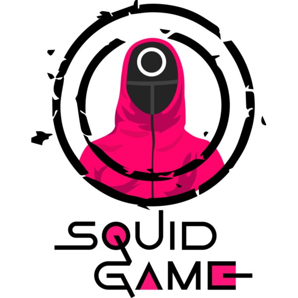 Squid Game,Templates, Solid Color, Pink, Black and White, PNG, Seung Gi-hun, Squid Game Staff, Circle Guy, Mens Design, Ladies Design, Digital Printing, Full Print, Shirts, Mugs, Keychain, Poloshirt, Jacket, Customizable, Popular, Personalized Gift - SQG  Thumbnail