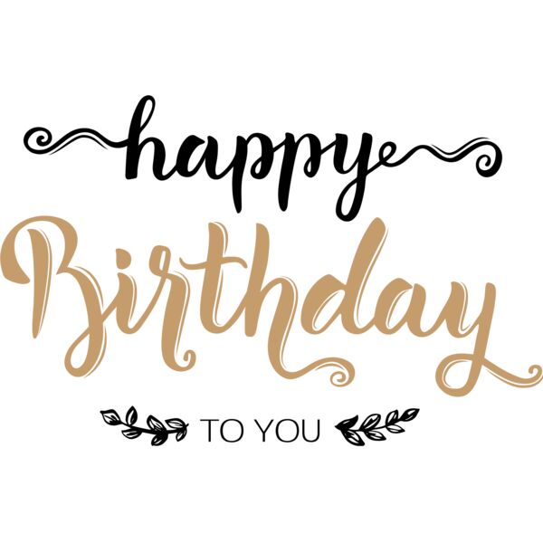 Birthday Typography , Statement , Changeable Color , Black and Brown Design , Vector Design , Happy Birthday , Digital Printing , Customizable , Personalized Gift - BT 16 Thumbnail