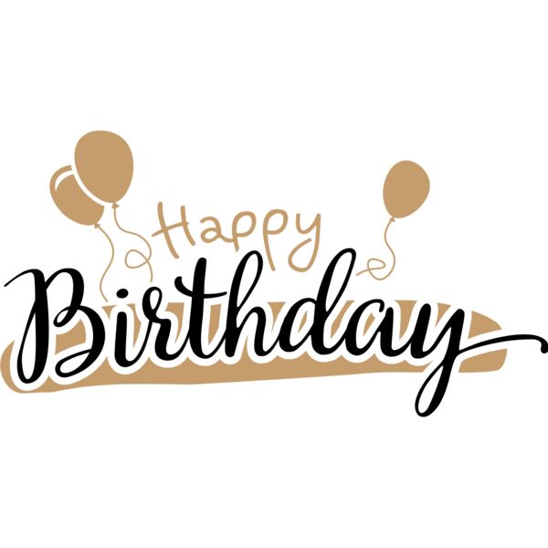 Birthday Typography , Statement , Changeable Color , Black and Brown Design , Vector Design , Happy Birthday , Digital Printing , Customizable , Personalized Gift - BT 19 Thumbnail