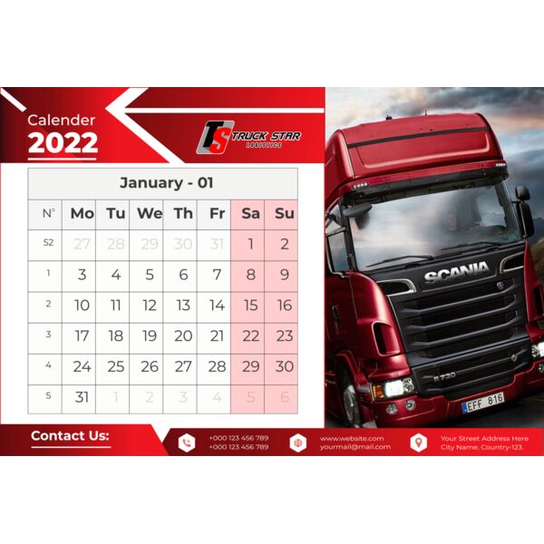 Calendar Design 12.91x8.75 - Page 1 Thumbnail