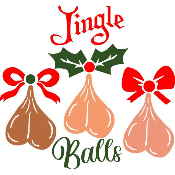 Christmas Designs, Funny Christmas Designs, Template, Brown, Red and Green, PNG, Christmas Templates Designs, Jingle Balls, Mens Design. Digital Printing, Full Print, Shirts, Mugs, Keychain, Poloshirt, Jacket, Customizable, Personalized Gift - ND 17 Thumbnail