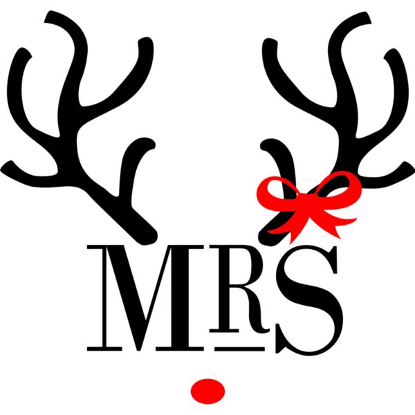 Christmas Designs, Couple Designs, Statement, Solid Color, Black and Red, Vector, Christmas Couple Designs, MRS. Deer,  Mens Design, Digital Printing, Full Print, Shirts, Mugs, Keychain, Poloshirt, Jacket, Customizable, Personalized Gift - CHC 06 G Thumbnail