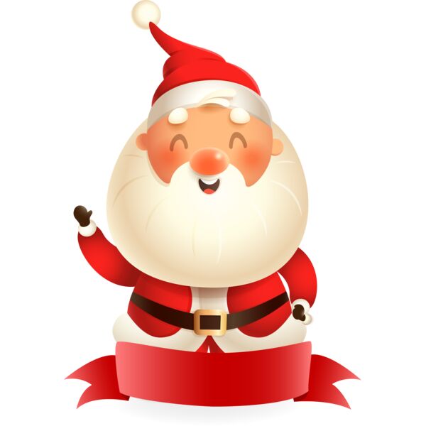 Christmas Designs, Couple Designs, Clipart, Solid Color, Red, Black and White, PNG, Christmas Couple Designs, Waving Santa Claus,Red Ribbon, Mens Design, Digital Printing, Full Print, Shirts, Mugs, Keychain, Poloshirt, Jacket, Customizable - CHC-11 Thumbnail