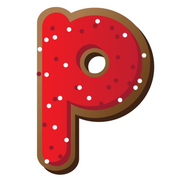 Christmas Designs, Family Designs, Clipart, Red, Black and Brown, PNG, Christmas Initials Designs, Letter P, Mens Design. Ladies Design, Digital Printing, Full Print, Shirts, Mugs, Keychain, Poloshirt, Jacket, Customizable, Personalized Gift - CHF-1D P Thumbnail