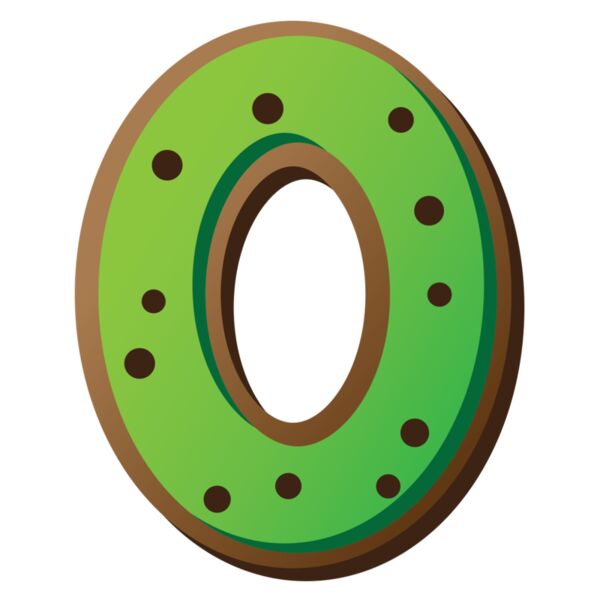 Christmas Designs, Family Designs, Clipart, Green, Black and Brown, PNG, Christmas Initials Designs, Letter O, Mens Design. Ladies Design, Digital Printing, Full Print, Shirts, Mugs, Keychain, Poloshirt, Jacket, Customizable, Personalized Gift - CHF-1D O Thumbnail