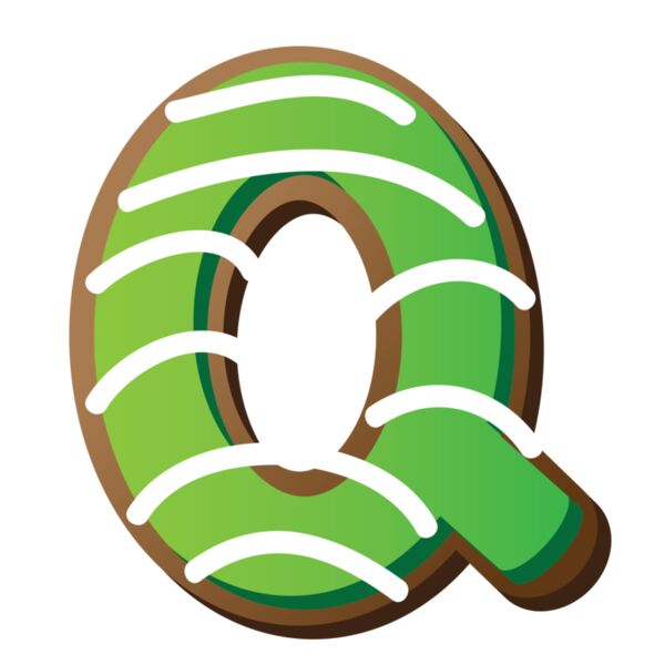 Christmas Designs, Family Designs, Clipart, Green, White and Brown, PNG, Christmas Initials Designs, Letter Q, Mens Design. Ladies Design, Digital Printing, Full Print, Shirts, Mugs, Keychain, Poloshirt, Jacket, Customizable, Personalized Gift - LN Q Thumbnail