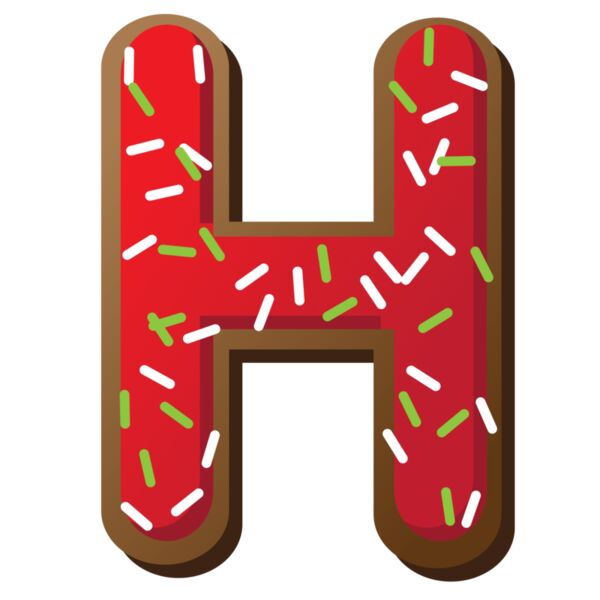 Christmas Designs, Family Designs, Clipart, Red, Green, White and Brown, PNG, Christmas Initials Designs, Letter H, Mens Design. Ladies Design, Digital Printing, Full Print, Shirts, Mugs, Keychain, Poloshirt, Jacket, Customizable, Personalized Gift - CHF- Thumbnail
