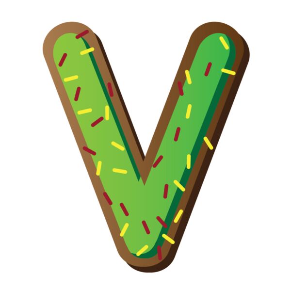 Christmas Designs, Family Designs, Clipart, Green, Red, Yellow and Brown, PNG, Christmas Initials Designs, Letter V, Mens Design. Ladies Design, Digital Printing, Full Print, Shirts, Mugs, Keychain, Poloshirt, Jacket, Customizable, Personalized Gift - CHF Thumbnail