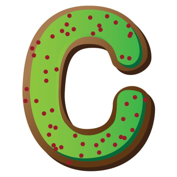 Christmas Designs, Family Designs, Clipart, Green and Red, PNG, Christmas Initials Designs, Letter C, Mens Design. Ladies Design, Digital Printing, Full Print, Shirts, Mugs, Keychain, Poloshirt, Jacket, Customizable, Personalized Gift - CHF-1D C Thumbnail