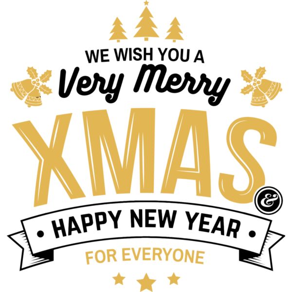 Christmas Designs, Family Designs, Template, Black and Gold, PNG, Christmas Family Reunion Shirt Designs, Christmas Frame, We Wish You A Very Merry Xmas, Happy New Year for Everyone, Mens Design. Ladies Design, Digital Printing, Full Print, Shirts, Mugs,  Thumbnail