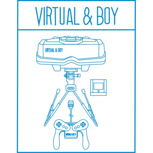 Retro Gaming , Template , Solid Color , Cyan , PNG , Gamer , VR gaming console , Men Designs , Digital Printing , Customizable , Personalized Gift - Virtual Thumbnail