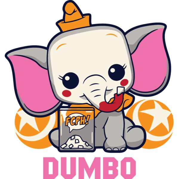 Mugs Designs , Template , Solid Color , Pink , Red , Yellow , Gray , Black and White , PNG , Funko Pop , Dumbo The Elephant , Secret Life of Pets , Digital Printing , Customizable , Personalized Gift - Funko dumbo Thumbnail