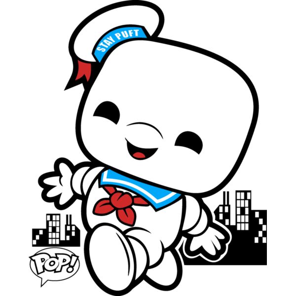 Mugs Designs , Template , Solid Color , Cyan , Red , Black and White , PNG , Funko Pop ,The Ghost , Ghostbuster , Digital Printing , Customizable , Personalized Gift - Funko Ghostbusters 4 Thumbnail