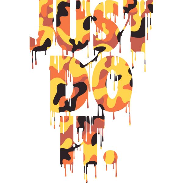 BRAND , Just Do It Drip , Template , Solid Colors , Orange , Black , Yellow  and Peach , PNG , Just Do It Designs , Just Do It Dripping Paint , Men Designs , Digital Printing , Customizable , Personalized Gift - JustDoIt Drip Gradient 05 Thumbnail