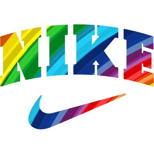 BRAND , Nike Splash , Template , Rainbow Color , PNG , Nike Designs , Nike Logo Paint Smear , Men Designs , Digital Printing , Customizable , Personalized Gift - Nike rainbow 1 Thumbnail