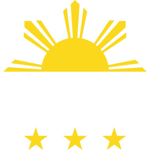 Philippines , Clipart , Solid Color  , Changeable Color , Yellow , PNG , Philippine Flag , Three Stars in the Sun , Digital Printing , Customizable , Personalized Gift - pinoy strong Thumbnail