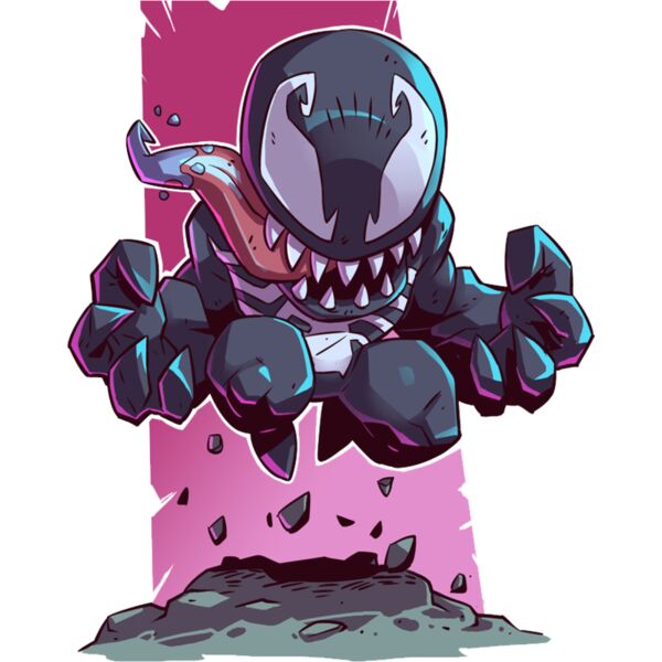 Marvel Cartoons , Template , Solid Color , Gray , Pink , Red , White and Black , PNG , Marvel Character , Let There Be Carnage , Venom , Mens Design , Digital Printing , Customizable , Personalized Gift - Venom Thumbnail