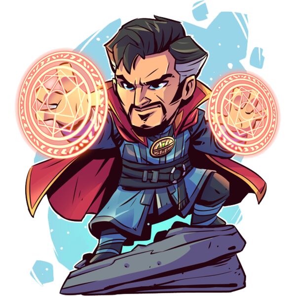 Marvel Cartoons , Template , Solid Color , Gray , Blue , Brown , Yellow , Red , White and Black , PNG , Marvel Character , Sorcerer Supreme , Dr. Strange , Mens Design , Digital Printing , Customizable , Personalized Gift - Dr. Strange Thumbnail