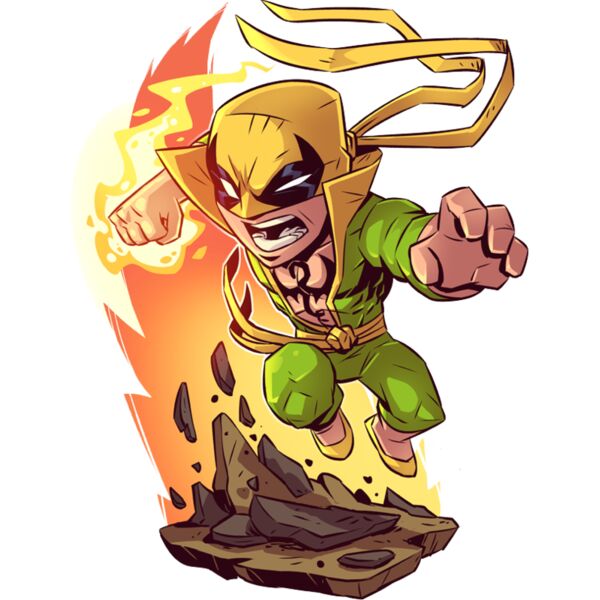 Marvel Cartoons , Clipart, Solid Color , Yellow , Green , Orange , Brown , White and Black , PNG , Marvel Character , The Immortal Iron Fist , Digital Printing , Customizable , Personalized Gift - Iron Fist Thumbnail