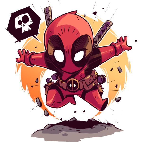 Marvel Cartoons , Clipart, Solid Color , Purple , Blue , Green , Gray , White and Black , PNG , Marvel Character , Wade Wilson , Mr. Pool , Mr. Neverdie , Digital Printing , Customizable , Personalized Gift - Deadpool Thumbnail