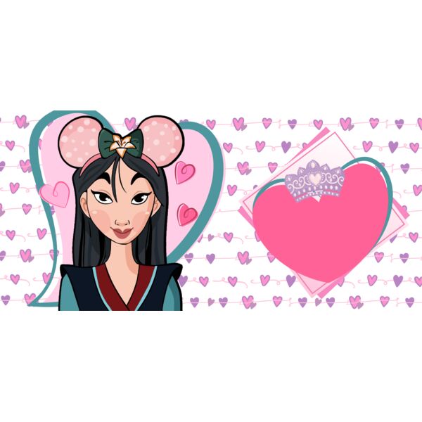 Mugs Designs , Template , Solid Color , Yellow , Violet , Red , Blue , Red , Cream , Black and White , PNG , Princess , Disney Princess Fa Mulan , Kids Design , Digital Printing , Customizable , Personalized Gift - 10 Thumbnail