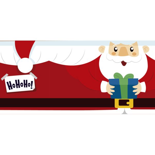 Mugs Designs , Clipart , Solid Color , Yellow , Red , Blue , Black and White , PNG , Christmas , Santa's Present , Christmas Hat Theme , Digital Printing , Customizable , Personalized Gift - DESIGN 1 Thumbnail