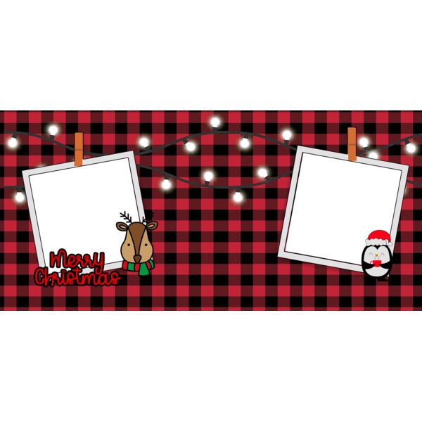 Mugs Designs , Template , Solid Color , Green , Brown , Red , Black and White , PNG , Christmas , Merry Christmas Statement , Christmas Lights with a Reindeer Sticker and Penguin Sticker , Digital Printing , Customizable , Personalized Gift - DESIGN 14 Thumbnail
