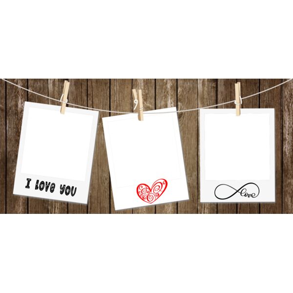 Mugs Designs , Template , Solid Color , Brown , Red , Black and White , PNG , Couple Design , I Love You Photo Frame , Hanging Photo , Digital Printing , Customizable , Personalized Gift - VALENTINES MUG 19 Thumbnail