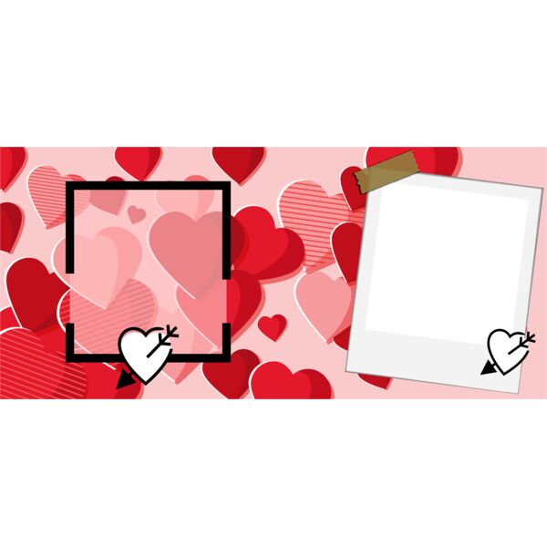 Mugs Designs , Template , Solid Color , Red , Pink , Brown , Black and White , PNG , Couple , Stickers Full of Love , Heart with an Arrow , Couple Design , Digital Printing , Customizable , Personalized Gift - VALENTINES MUG 1 Thumbnail