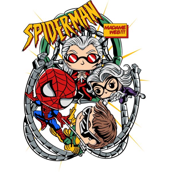 Spiderman, Spiderman with Villains Chibi Comics, Spider-Man No Way Home - SMCO 2 Thumbnail