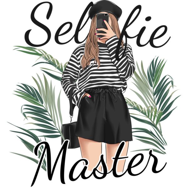 Selfie Master, Girl Design, Female Shirt Design, FEMME10 Thumbnail