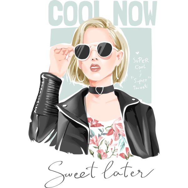 Cool Now Sweet Later, Girl Design, Female Shirt Design, FEMME12 Thumbnail