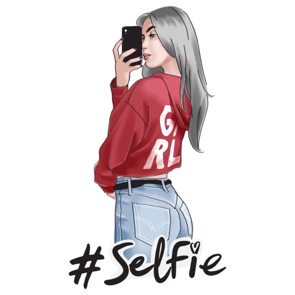 Selfie Girl, Girl Design, Female Shirt Design, FEMME2 Thumbnail