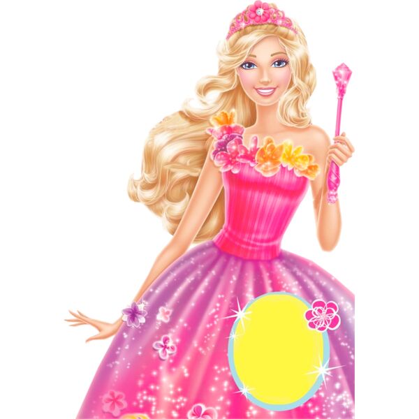Mattel, Barbie Holding Wand Clipart, Popular Designs, Barbie - BRB 5 Thumbnail