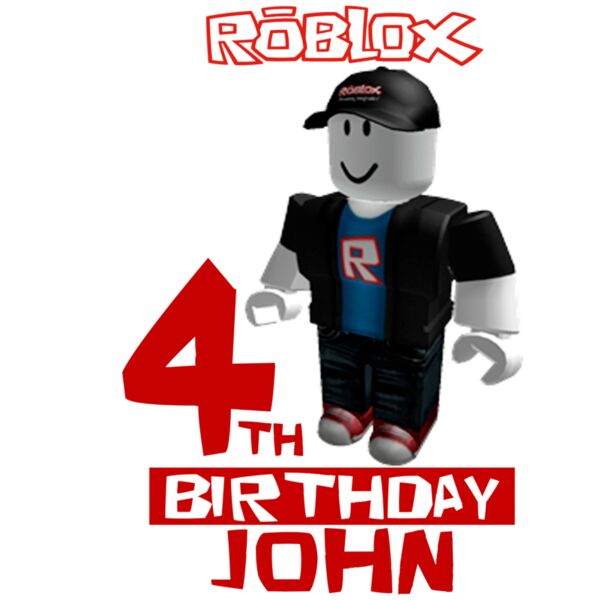 Game, 4th Birthday John Template, Popular Design, Roblox - R 4 Thumbnail