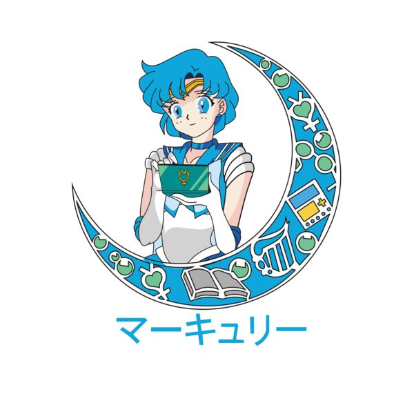 Sailor Moon, Sailor Mercury Clipart, Sailor Moon Art - SRM 23 Thumbnail