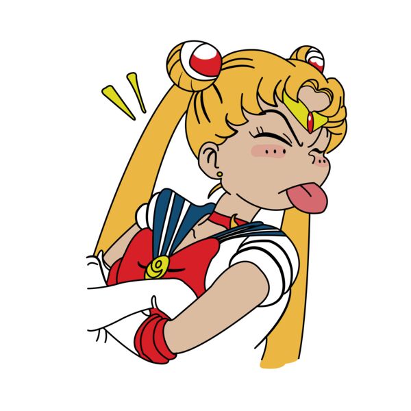 Sailor Moon, Kotono Tounge Out Clipart, Sailor Moon Art - SRM 8 Thumbnail