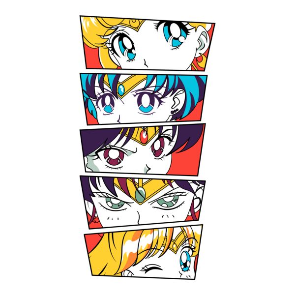 Sailor Moon, Sailor Moon Characters Eyes Clipart, Sailor Moon Art - SRM 18 Thumbnail