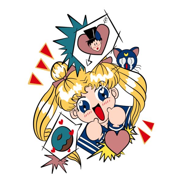 Sailor Moon, Happy Kotono Clipart, Sailor Moon Art - SRM 17 Thumbnail