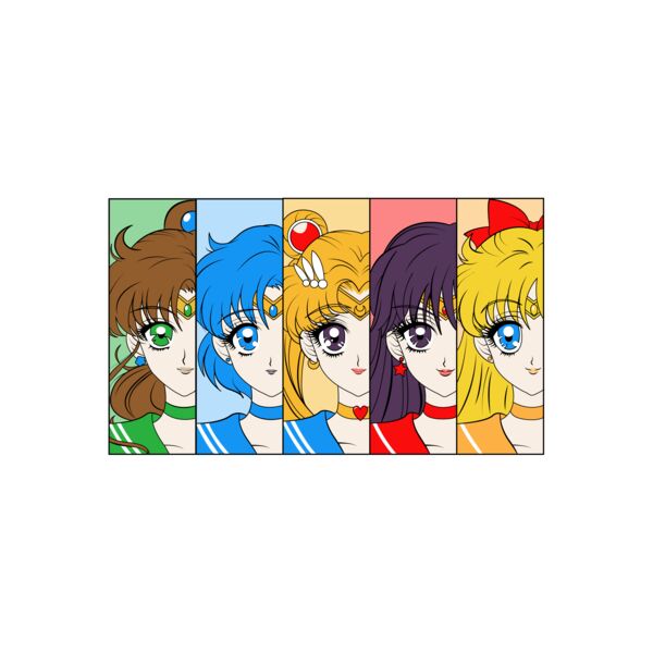 Sailor Moon, Sailor Moon Characters Clipart, Sailor Moon Art - SRM 13 Thumbnail