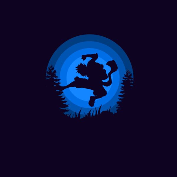 One Piece, Luffy Ready to Punch Silhouette, Mugiwara One Piece - MOP 7 Thumbnail