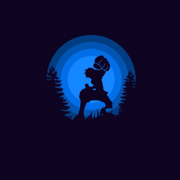 One Piece, Luffy Punch Silhouette, Mugiwara One Piece - MOP 8 Thumbnail