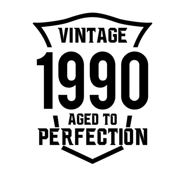 Birthday, Vintage 1990 , Adult Birthday Statements - BSS 27 Thumbnail